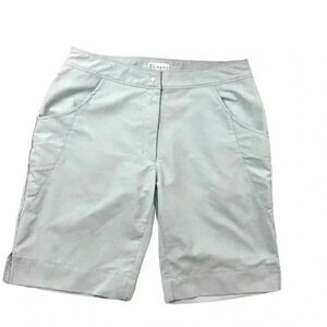 Nancy Lopez Gray Lightweight Moisture Wicking V-Cut Golf Athletic Shorts Size 10